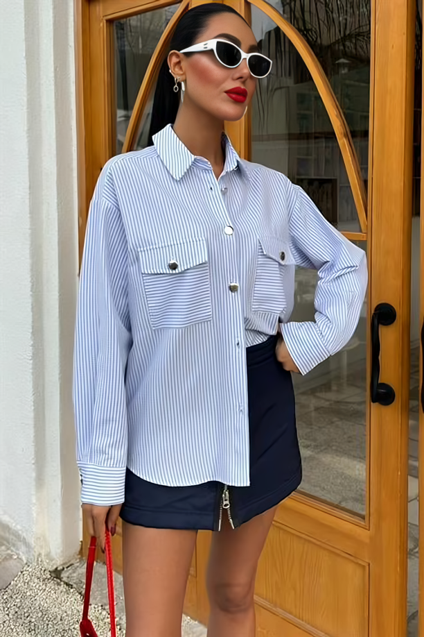 Wafer Fabric Shirt Semplicita - Image 5