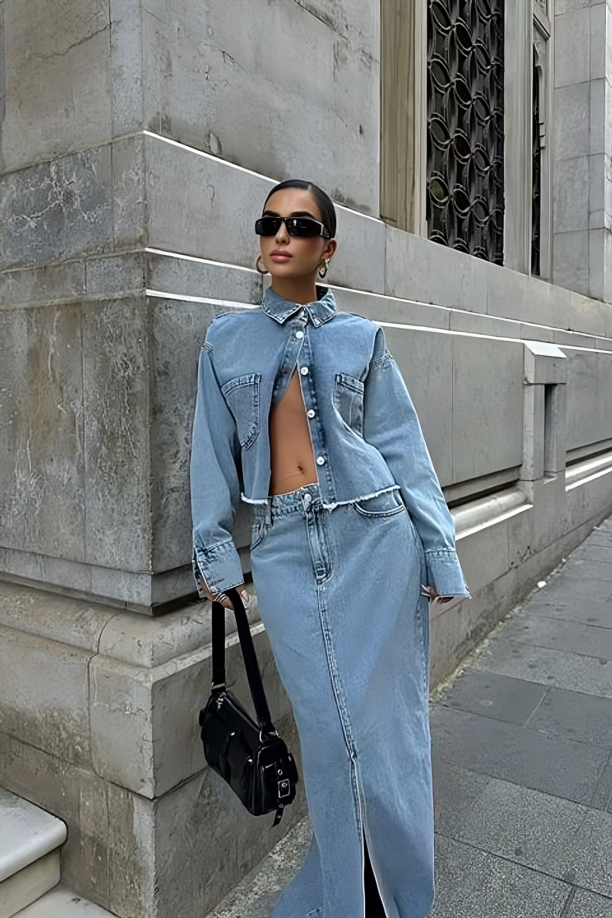 Denim Set Sky Light Blue - Image 3