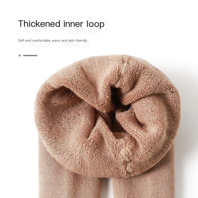 Baby Tights Non Slip Baby Girl Tights Plain/Shoe-Look Leggings Seamless Pantyhose Warm Cotton Leggings white cat (18-20) 6-12 months - Image 2