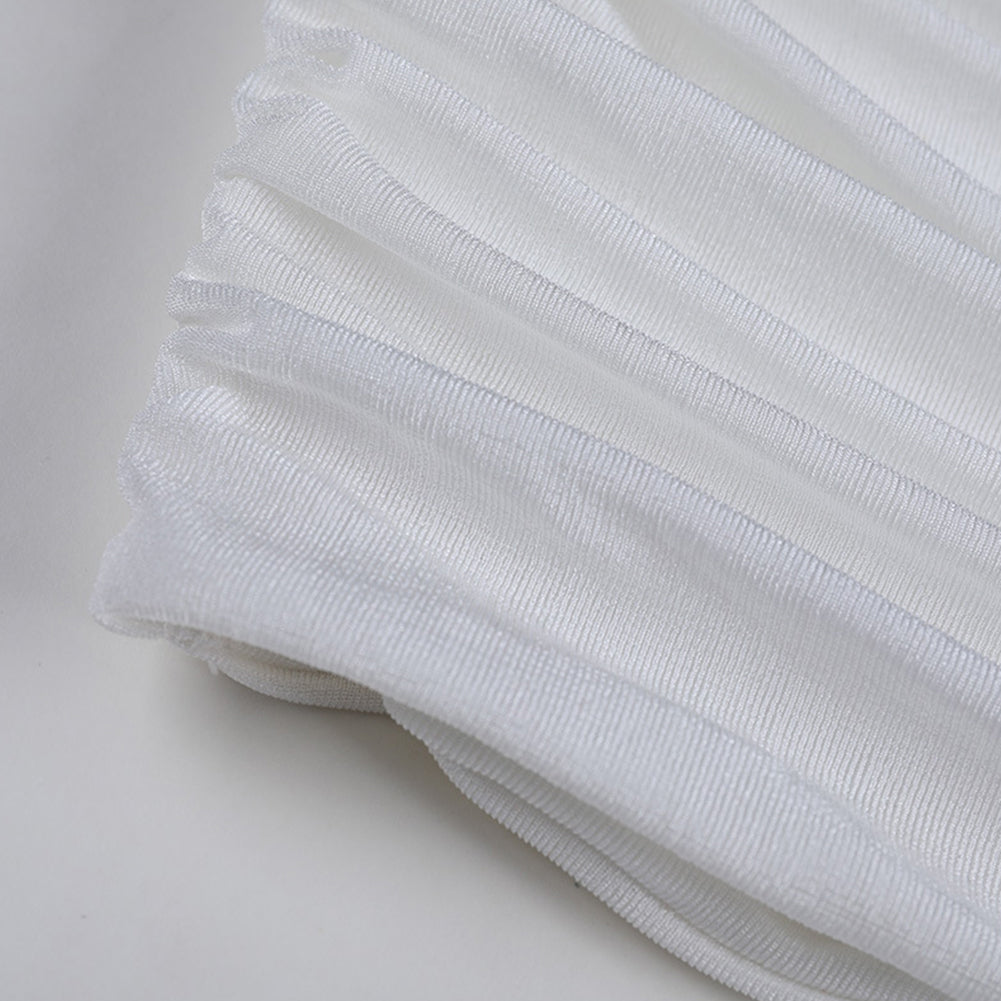 Women Sexy Ruched One Shoulder Crop Tops Pullover Vest