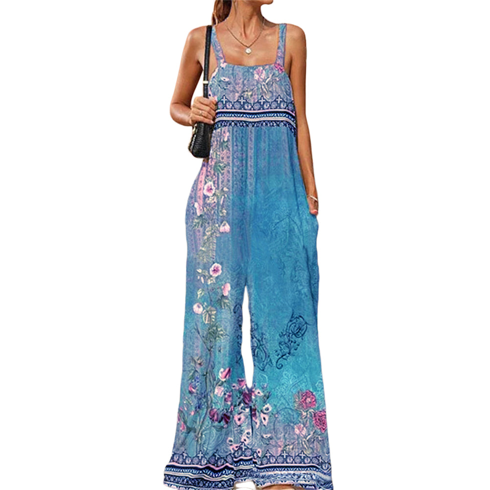 Alternative view of Women Sexy Backless Retro Casual Jumpsuit