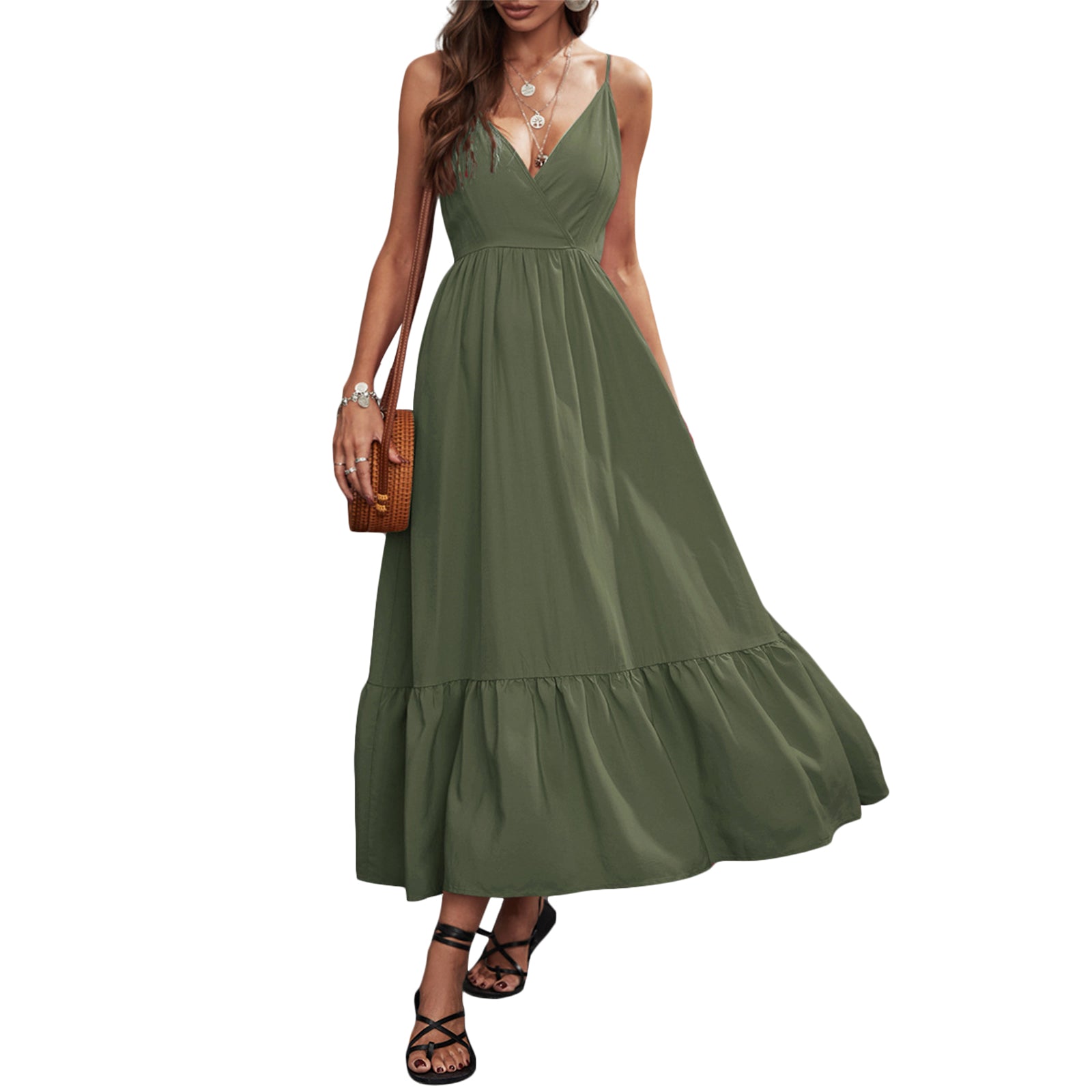 Women Casual Summer High Waist Dress