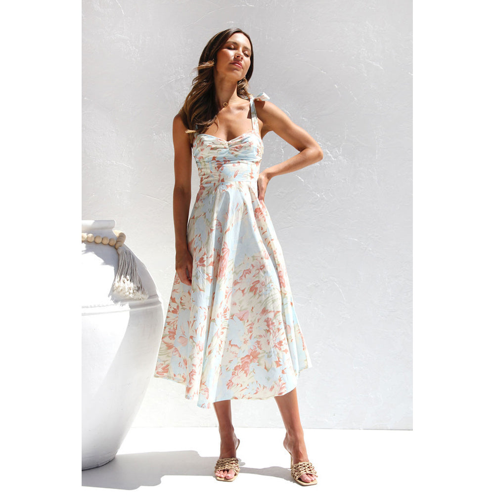 Alternative view of Women Summer V Neck Chiffon Dress