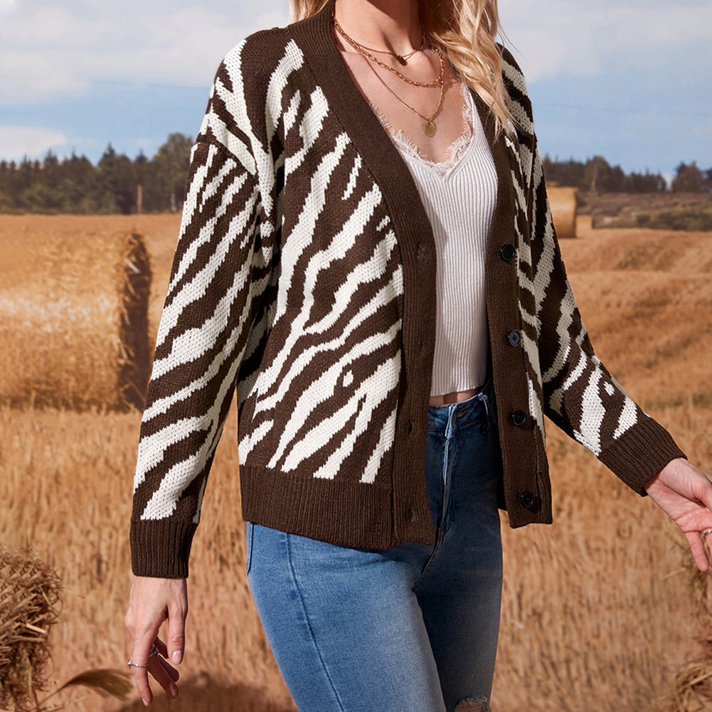 Alternative view of Style Cotton Single Breasted Lace Collar Sweaters Tops