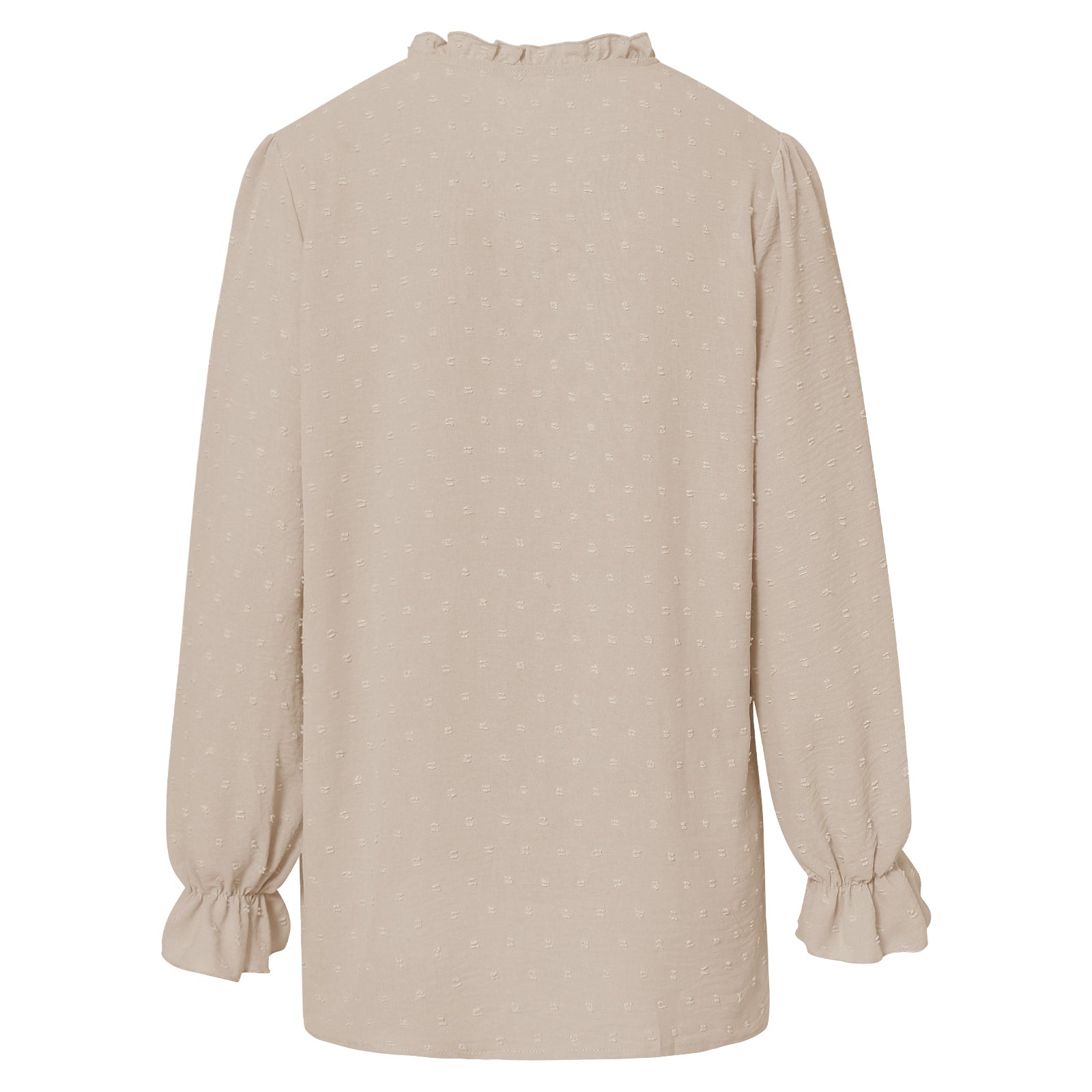 Alternative view of V-neck Shirts Women Fashion Casual Polka Dot Shirts