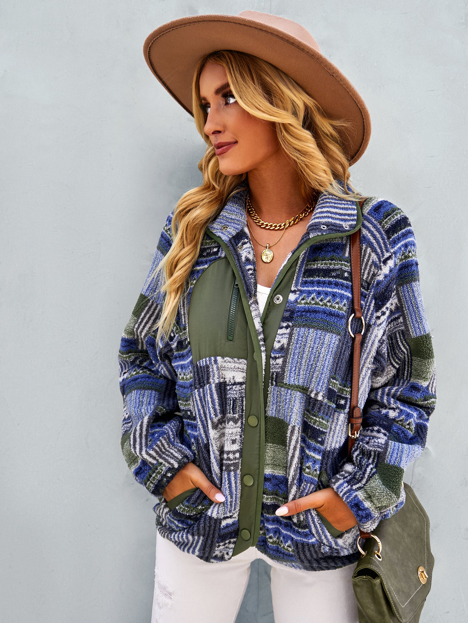 Alternative view of Christmas Coats Furry Temperament Warm Jacket