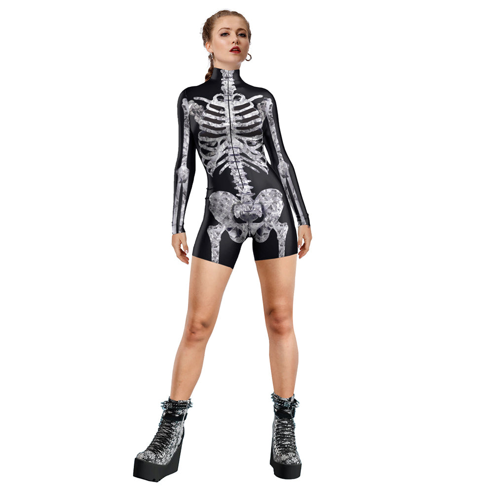 Alternative view of Halloween Skeleton 3d Digital Printing Women Cosplay Costumes