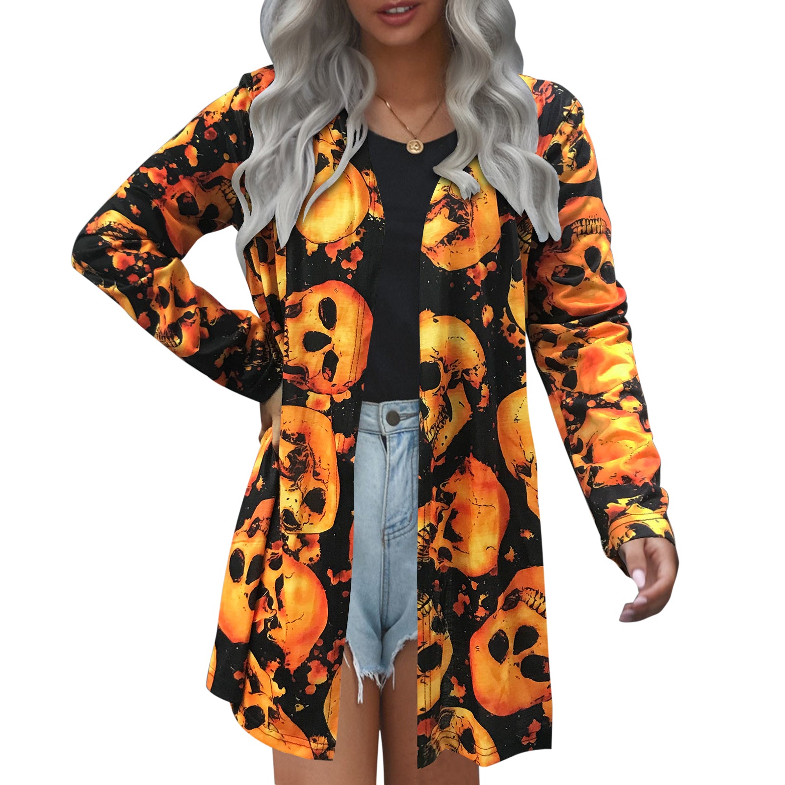 Alternative view of Halloween Fashion Cardigan Jacket Coats