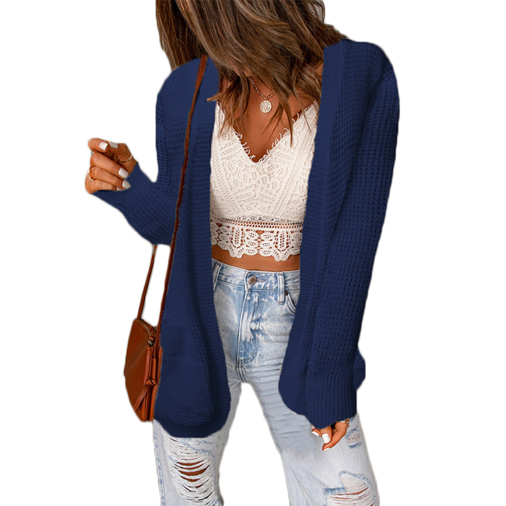 Women Loose Oversized Pocket Sweaters Jacket - Image 2