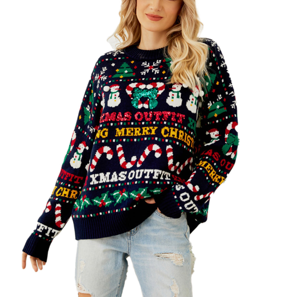 Christmas Tree Crew Neck Sweaters - Image 4