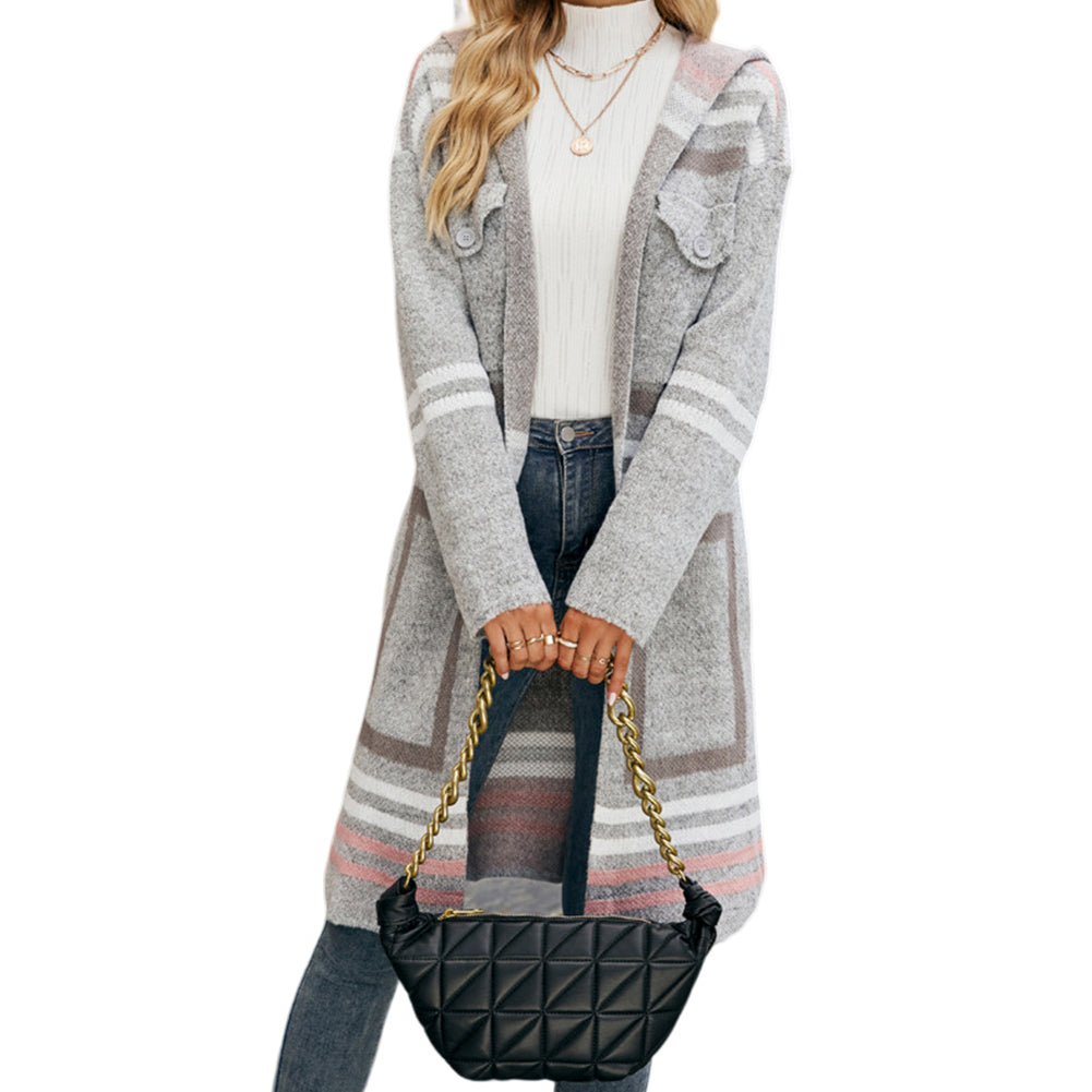 Alternative view of Fall/Winter Coats Check Knit Cardigan Jacket