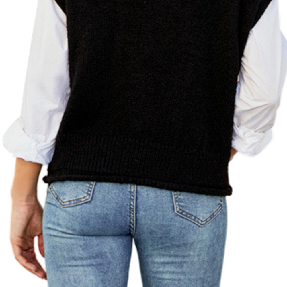 Alternative view of Layered Crew Neck Sleeveless Sweaters
