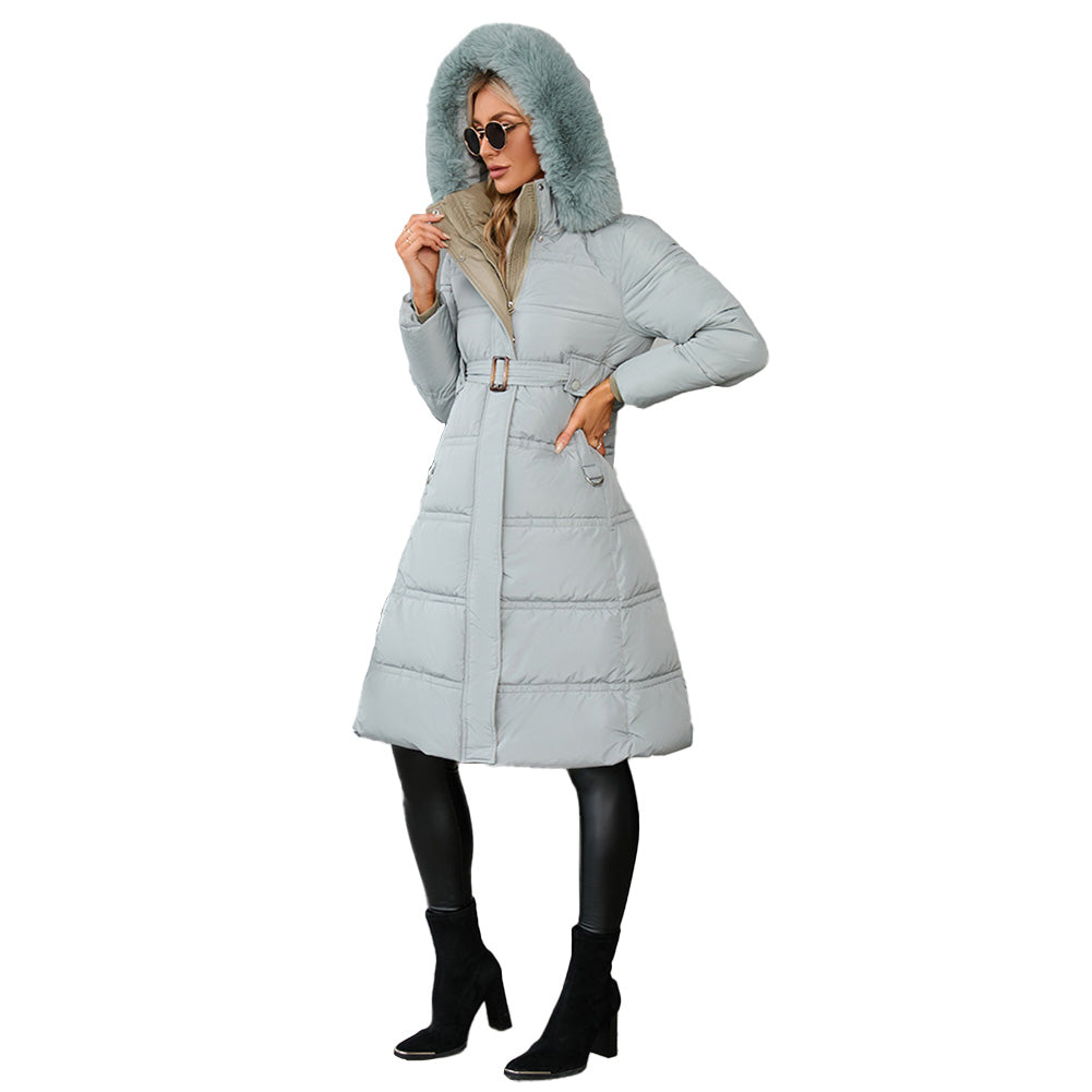Alternative view of Slim Fit Down Padded Jacket Mid-length Coats