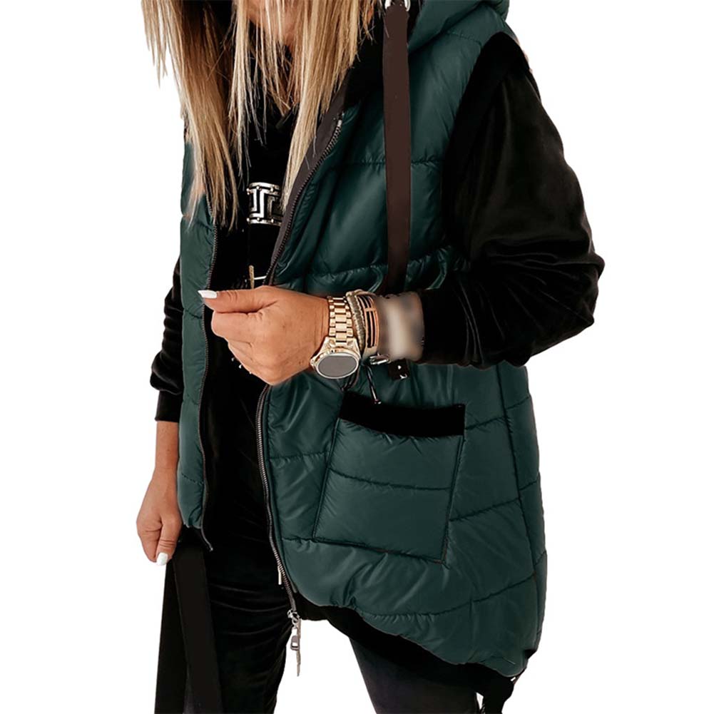 Alternative view of Ladies Drawstring Hooded Jacket Vest