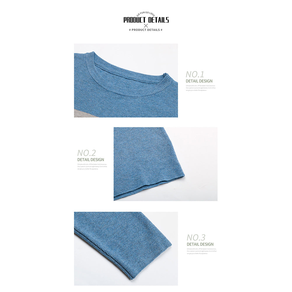 Alternative view of Crewneck Slouchy Pullover Sweaters Colorblock Dress