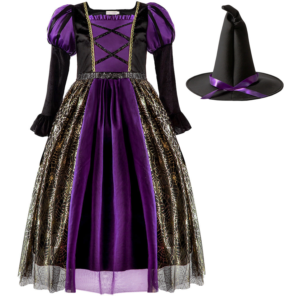 Alternative view of Halloween Costume Kids Skirt Cosplay Witch Clothes Accessories