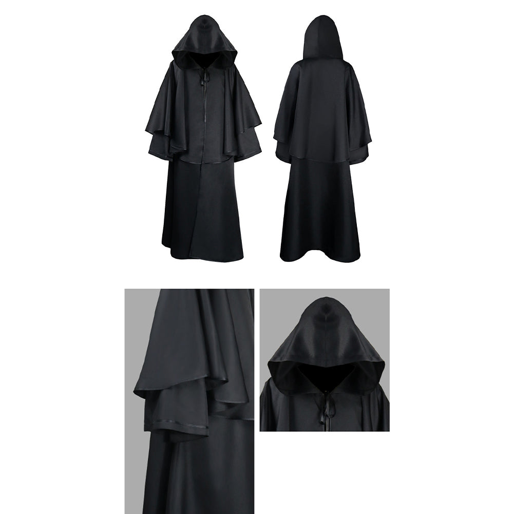 Halloween Hooded Robe Cloak Long Sleeve Wizard