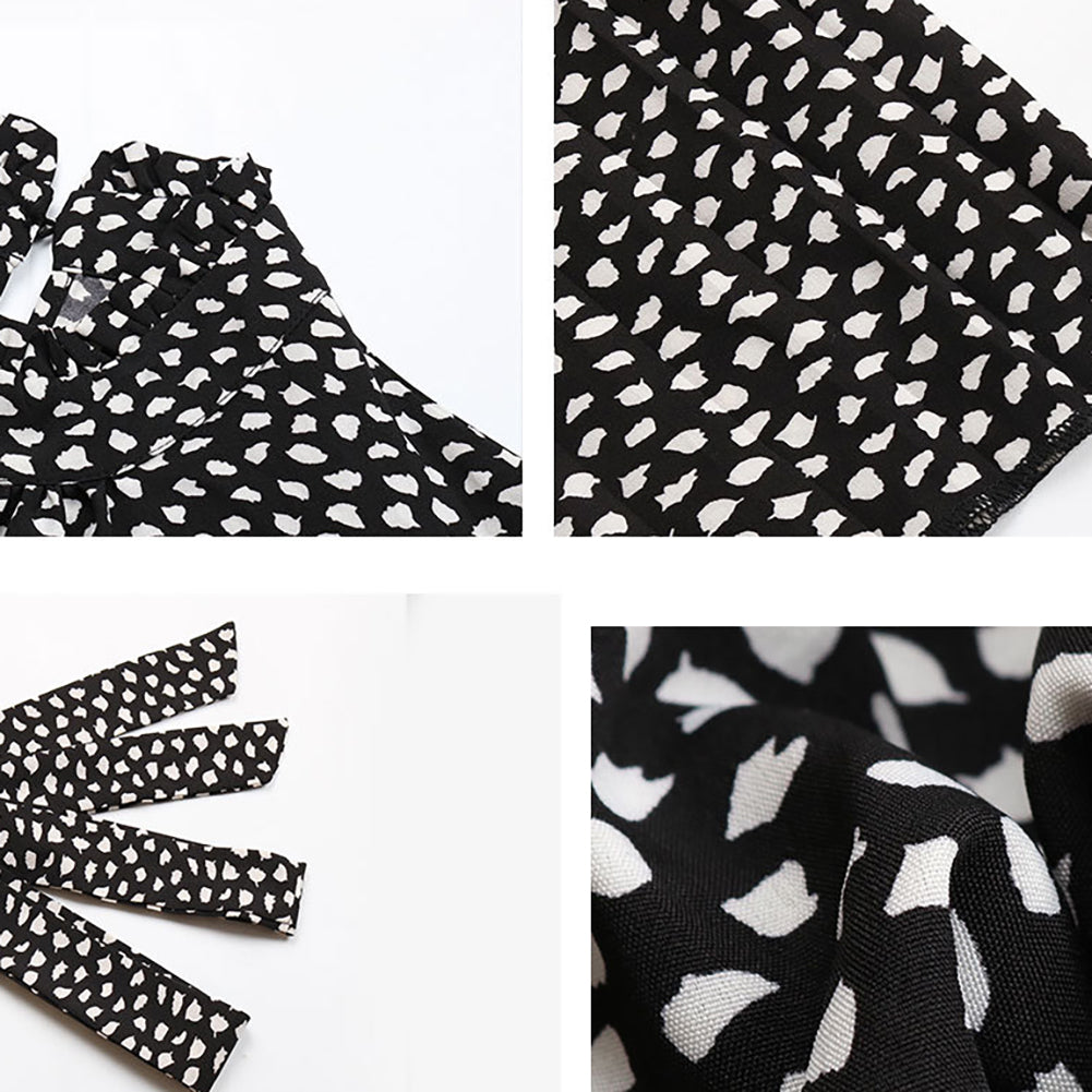 Alternative view of Fashion Pleated Skirt Long Sleeve Dress