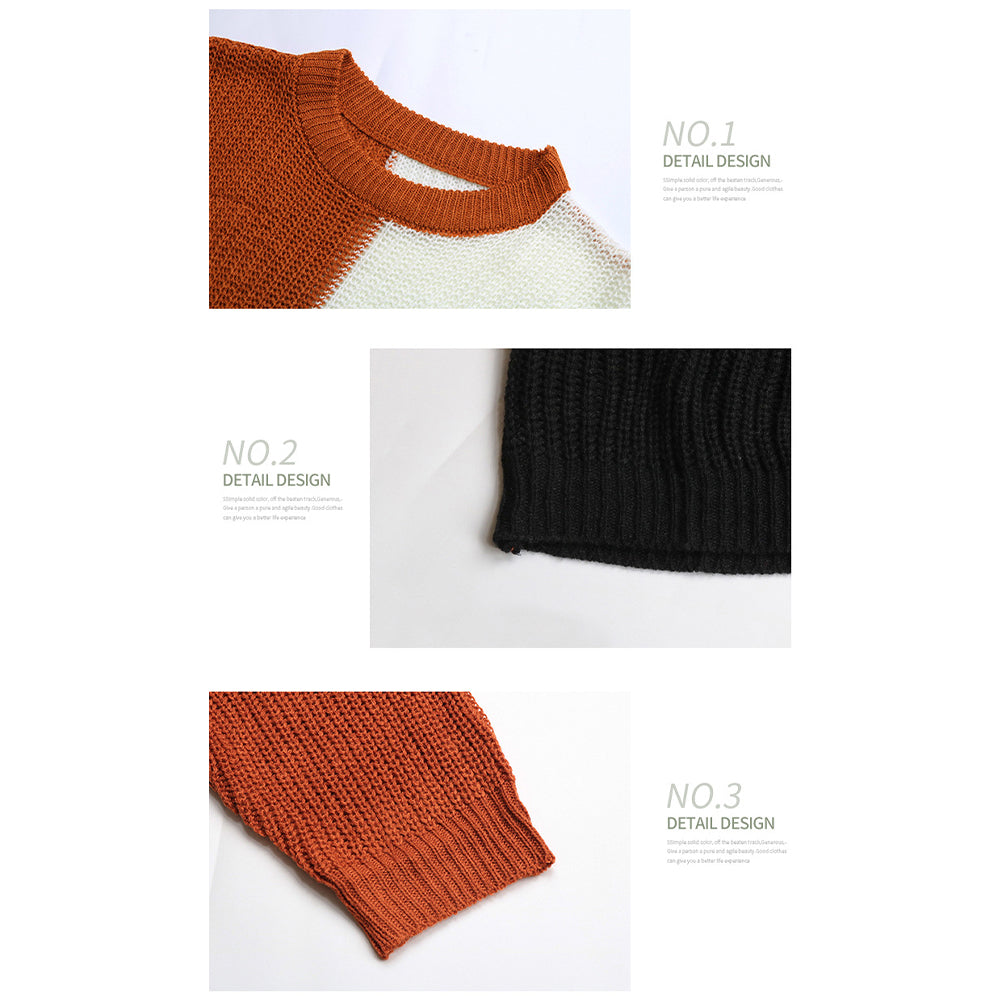 Alternative view of Polyester Women Fall Long Sleeve Colorblock Turtleneck