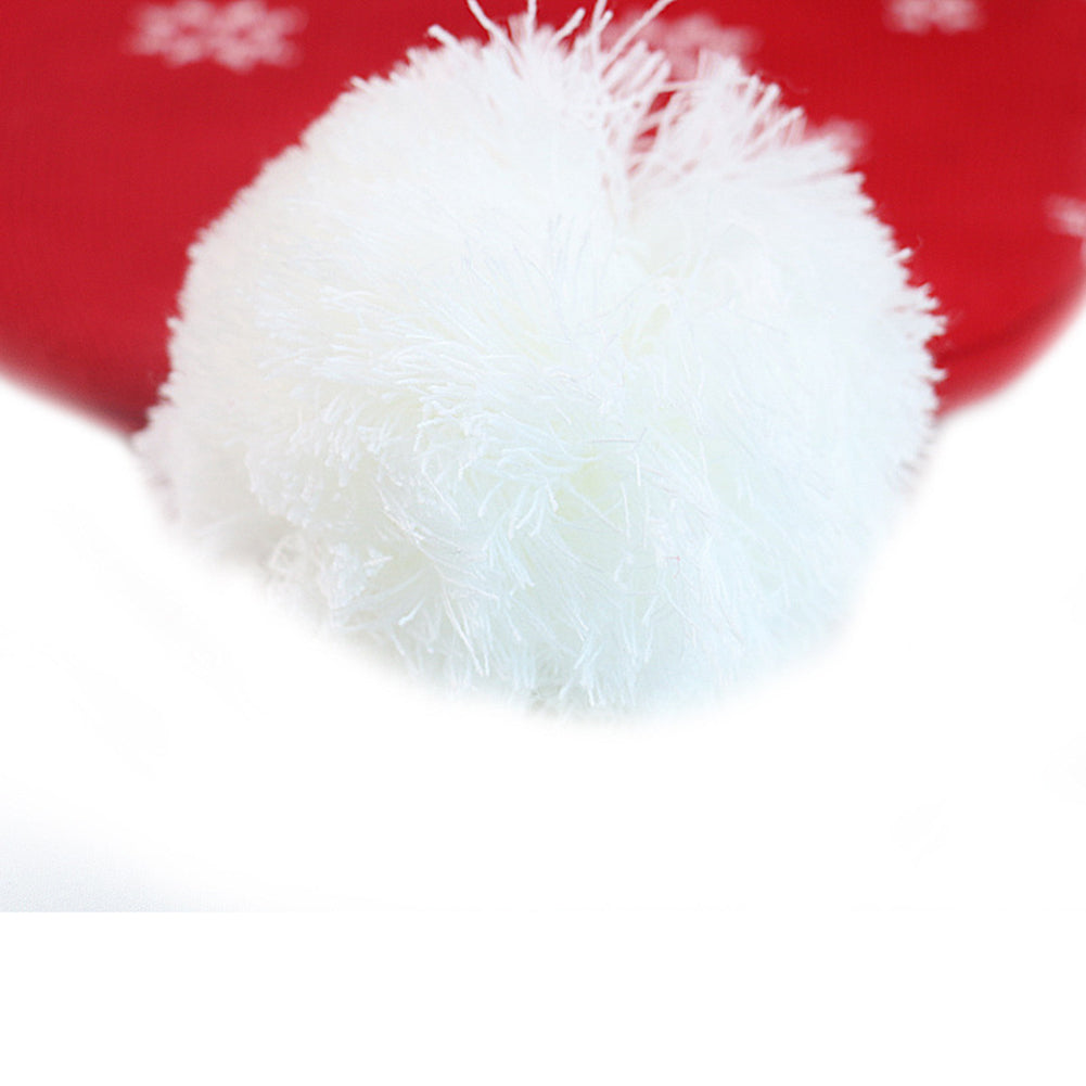 Christmas Knit Jacquard Hat Ball Pullover Cap Decorative Hat - Image 5