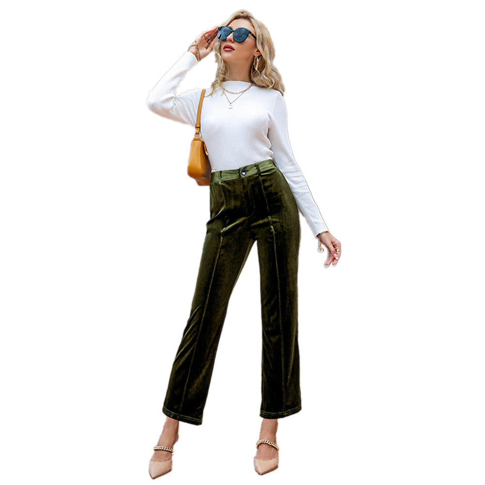 Alternative view of Women Pants Set Fashion High Waist Pants