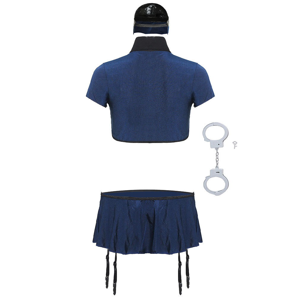 Cosplay Policewoman Clothes Sexy Uniform Suit
