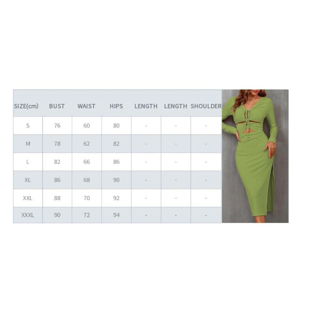 Women Fashion Elegant Street Tie Bag Hip Slit Dress