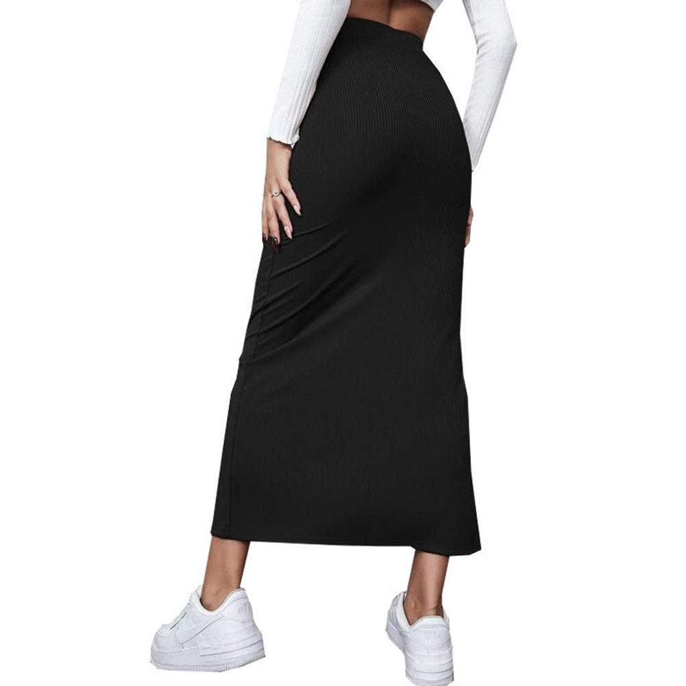 Alternative view of Women Solid Color Dress Skirt